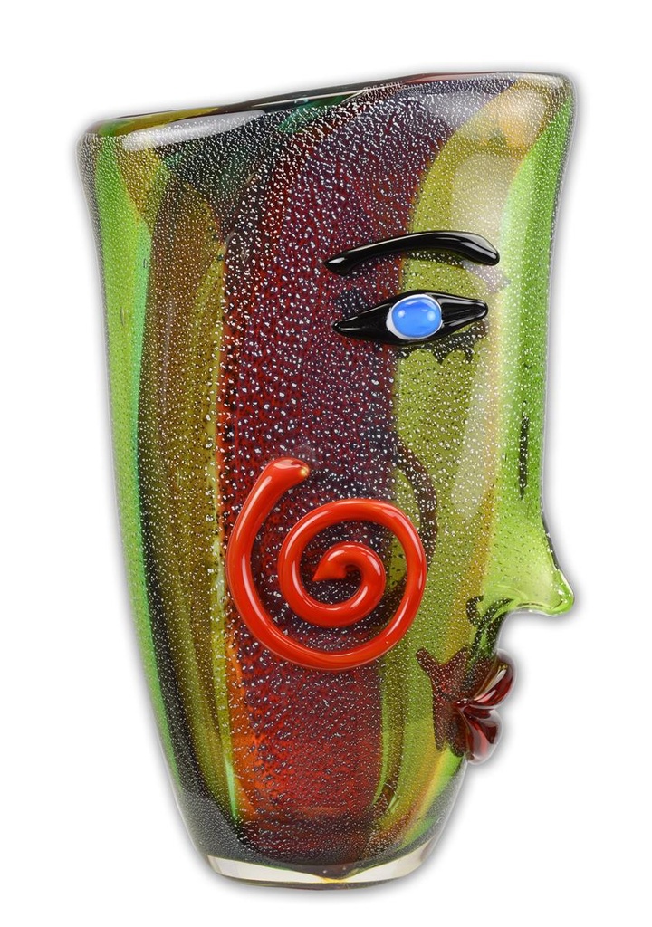 [LA-85366] Vase Glas Murano-Stil Abstrakt