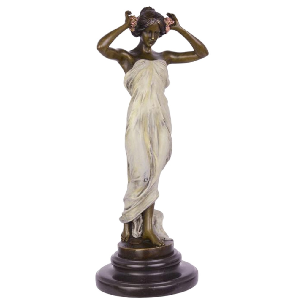 [LA-85373] Bronzeskulptur Bronzefigur Talsnymphe
