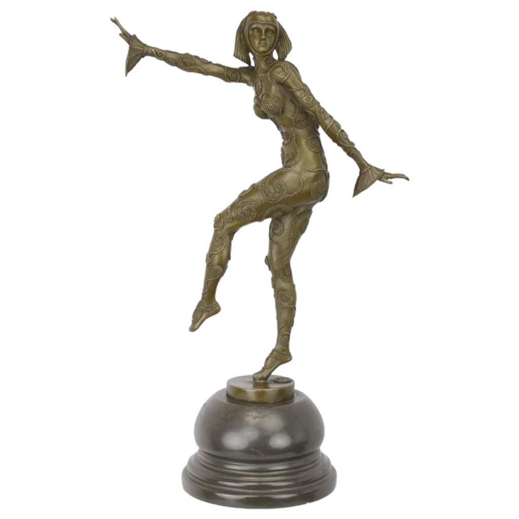 [LA-85376] Bronzeskulptur Bronzefigur Les Girls (Solo)