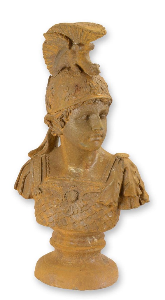 [LA-87810] Figur Skulptur Büste Gusseisen Legionär