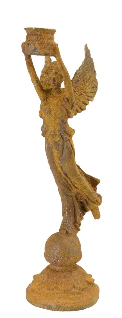 [LA-87816] Kerzenständer Gusseisen Engel
