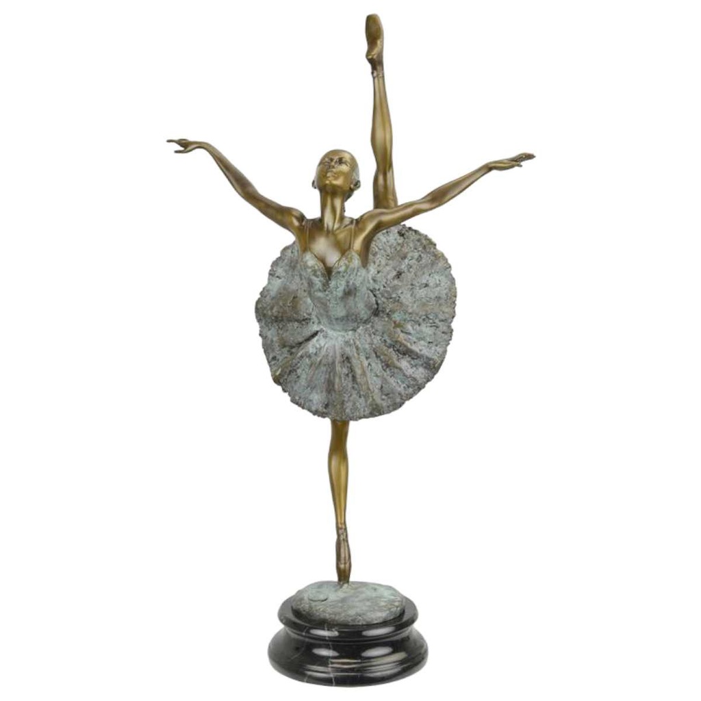 [LA-88448] Bronzeskulptur Bronzefigur Ballerina