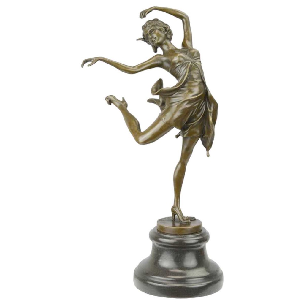 [LA-88449] Bronzeskulptur Bronzefigur Tänzer