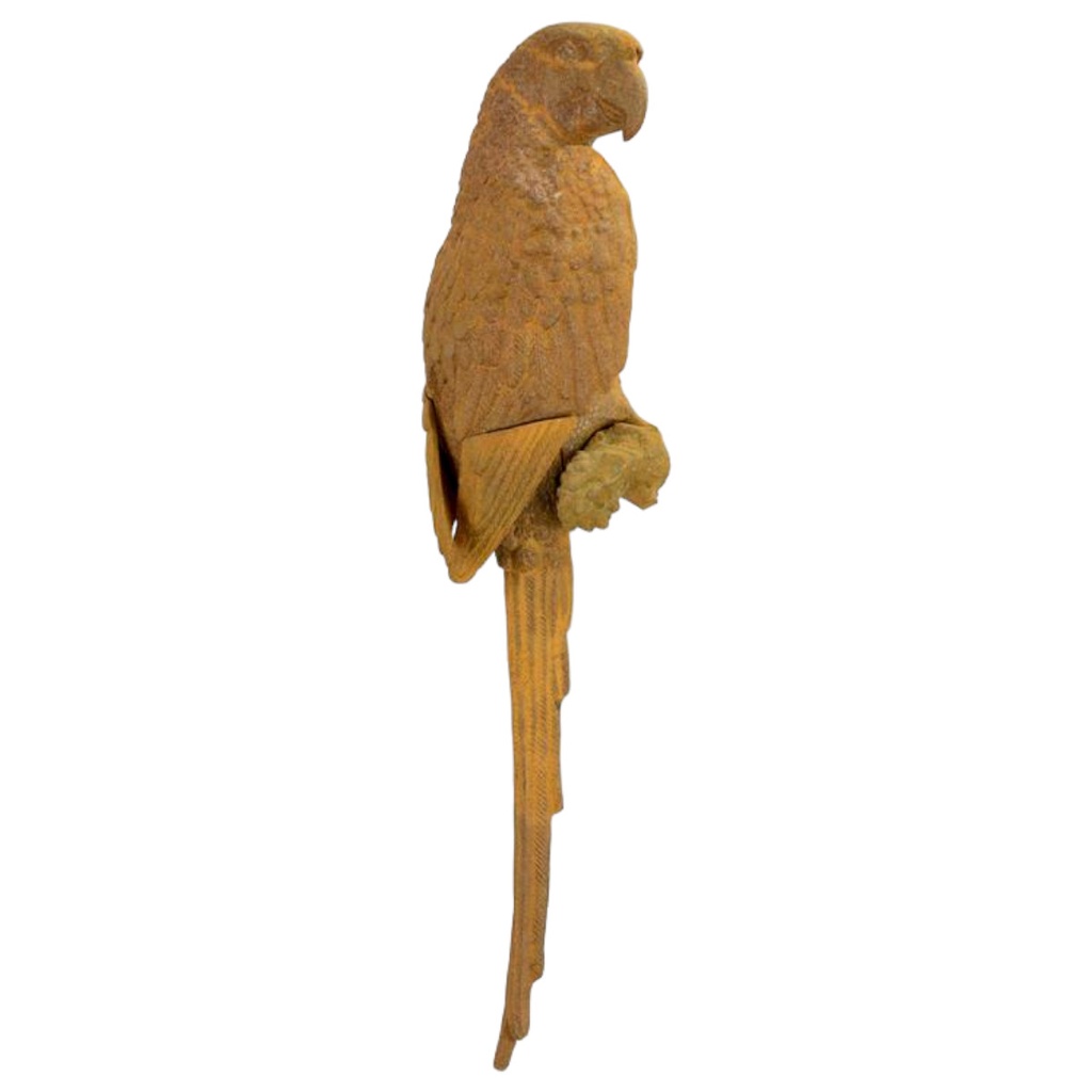 [LA-88465] Figur Skulptur Wanddeko Gusseisen Ara