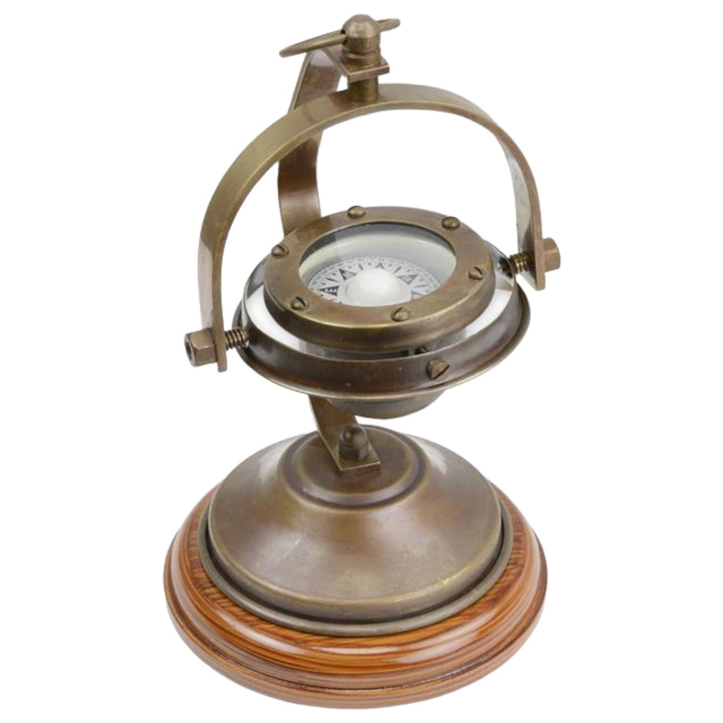 [LA-88471] Kompass Messing Ständer
