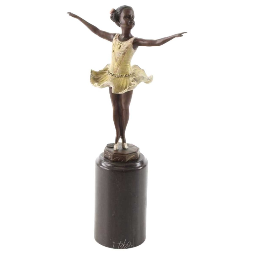 [LA-97216] Bronzeskulptur Bronzefigur Ballerina
