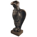 Skulptur Gusseisen Adler auf Holzsockel