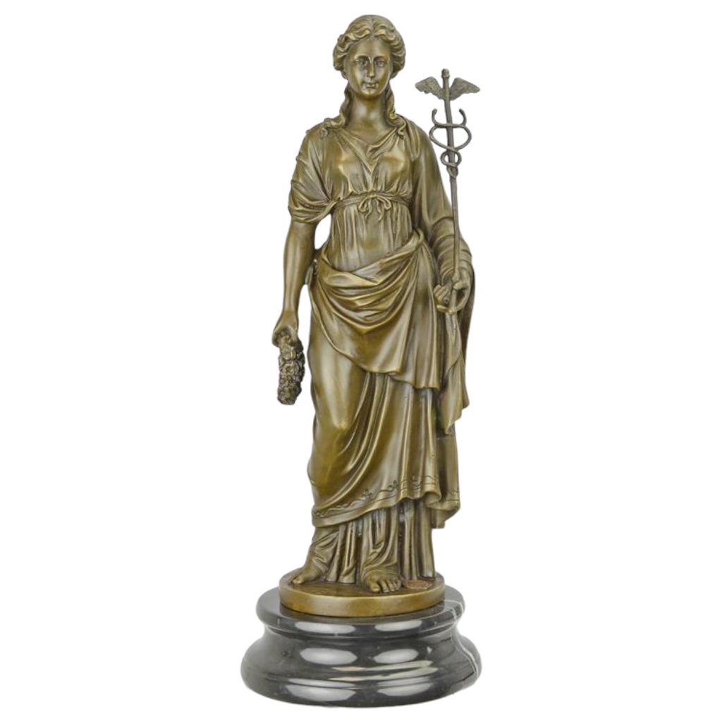 [LA-98458] Bronzeskulptur Bronzefigur Athene