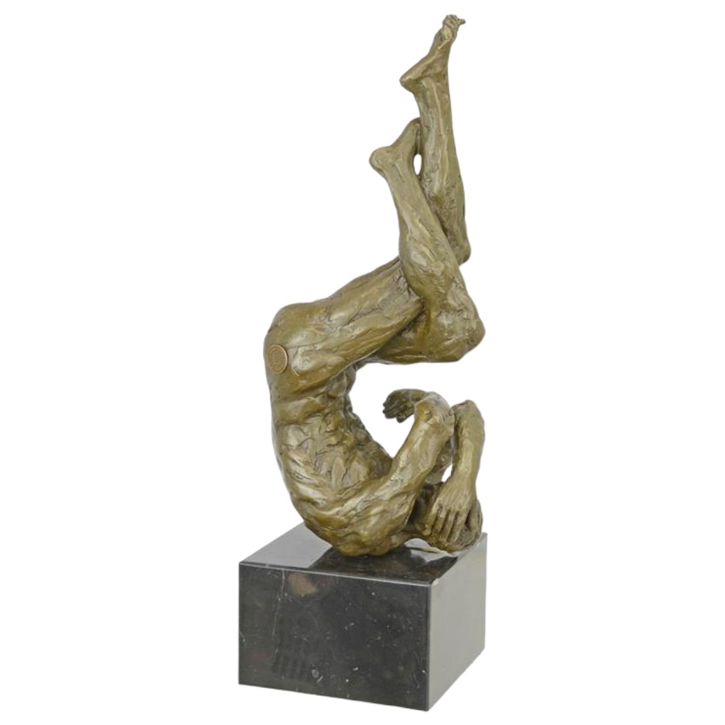 [LA-98463] Bronzeskulptur Bronzefigur Modernistisch M&auml;nnerakt