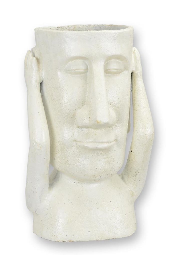 [LA-98496] Pflanzgefäß Gusseisen Moai