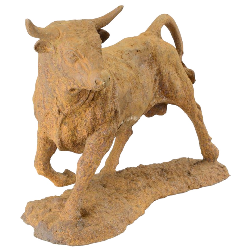[LA-98504] Figur Gusseisen Stier