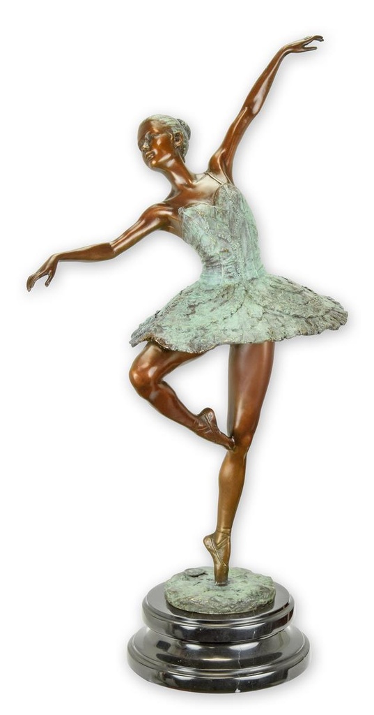 [LA-98662] Bronzeskulptur Bronzefigur Ballerina