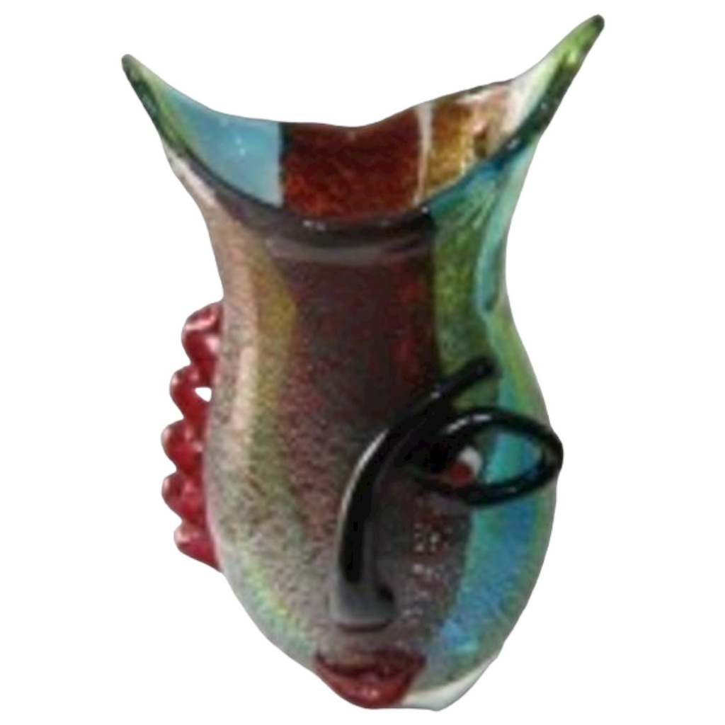 [LA-98669] Vase Glas Murano-Stil Abstrakt