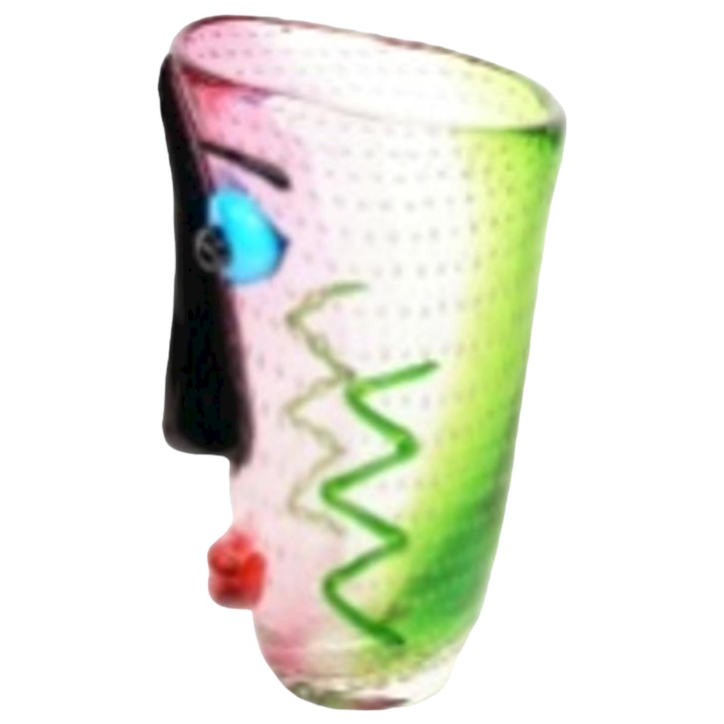 [LA-98672] Vase Glas Murano-Stil Abstrakt