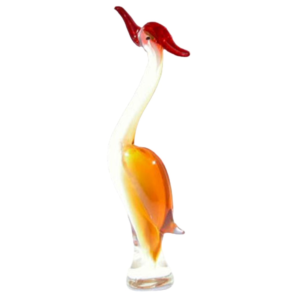 [LA-98711] Figur Glas Murano-Stil Reiher
