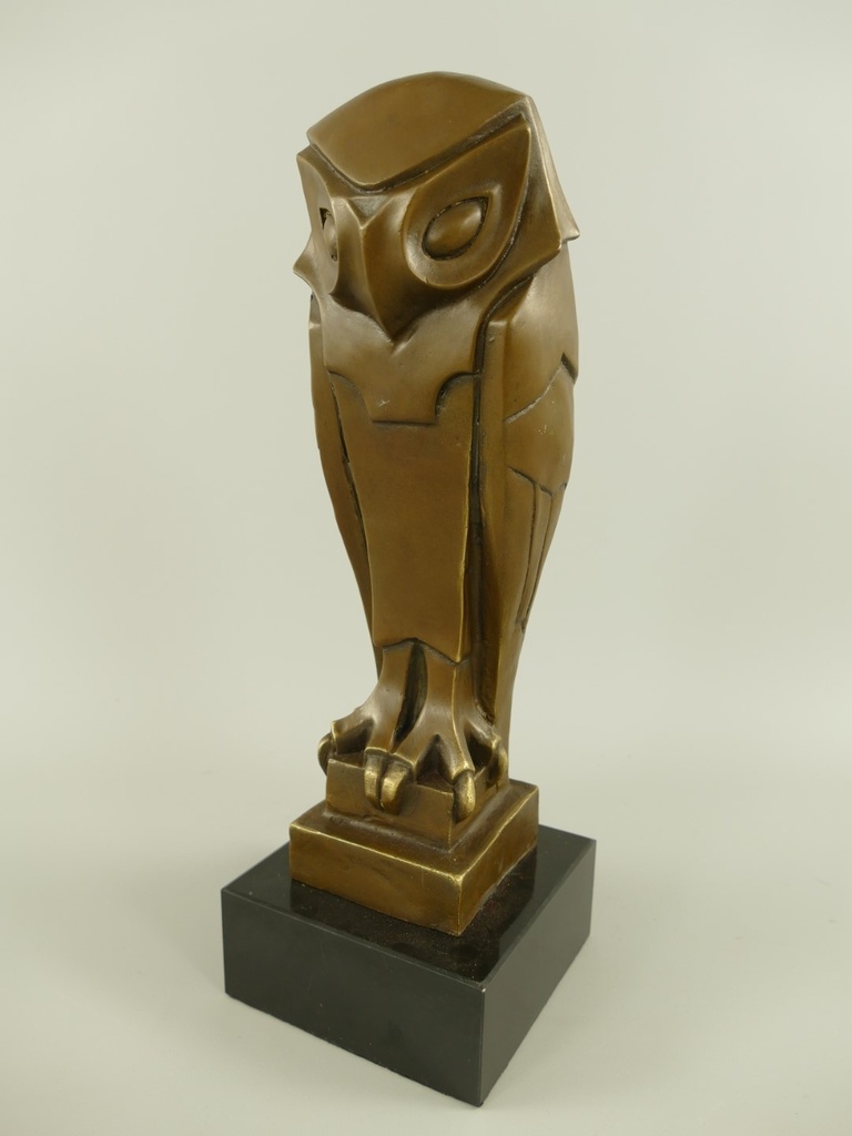 [LA-1819262] Figur Bronze Eule H.36x12cm