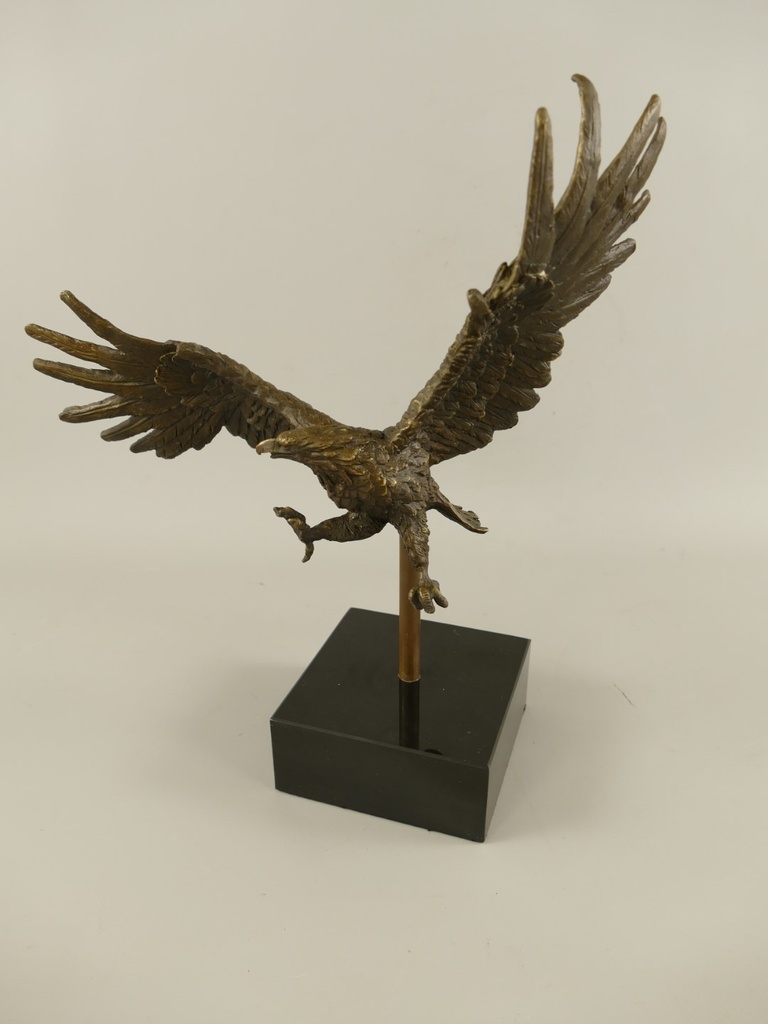 [LA-1819318] Figur Bronze Adler H.36x33cm