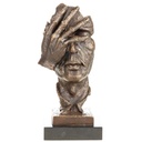 Bronzeskulptur Bronzefigur Gesicht