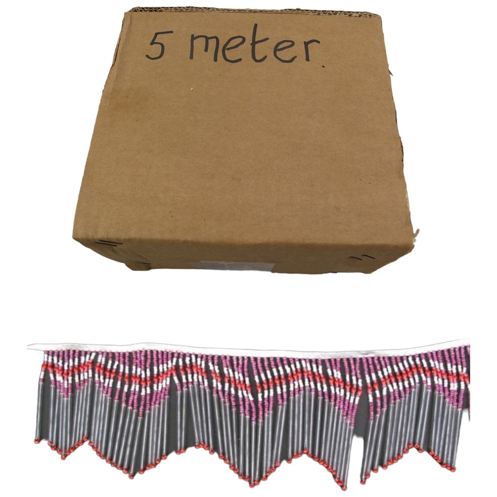 [LA-39119] Fransen Rosa L 18 cm/5mtr. Pro Packung
