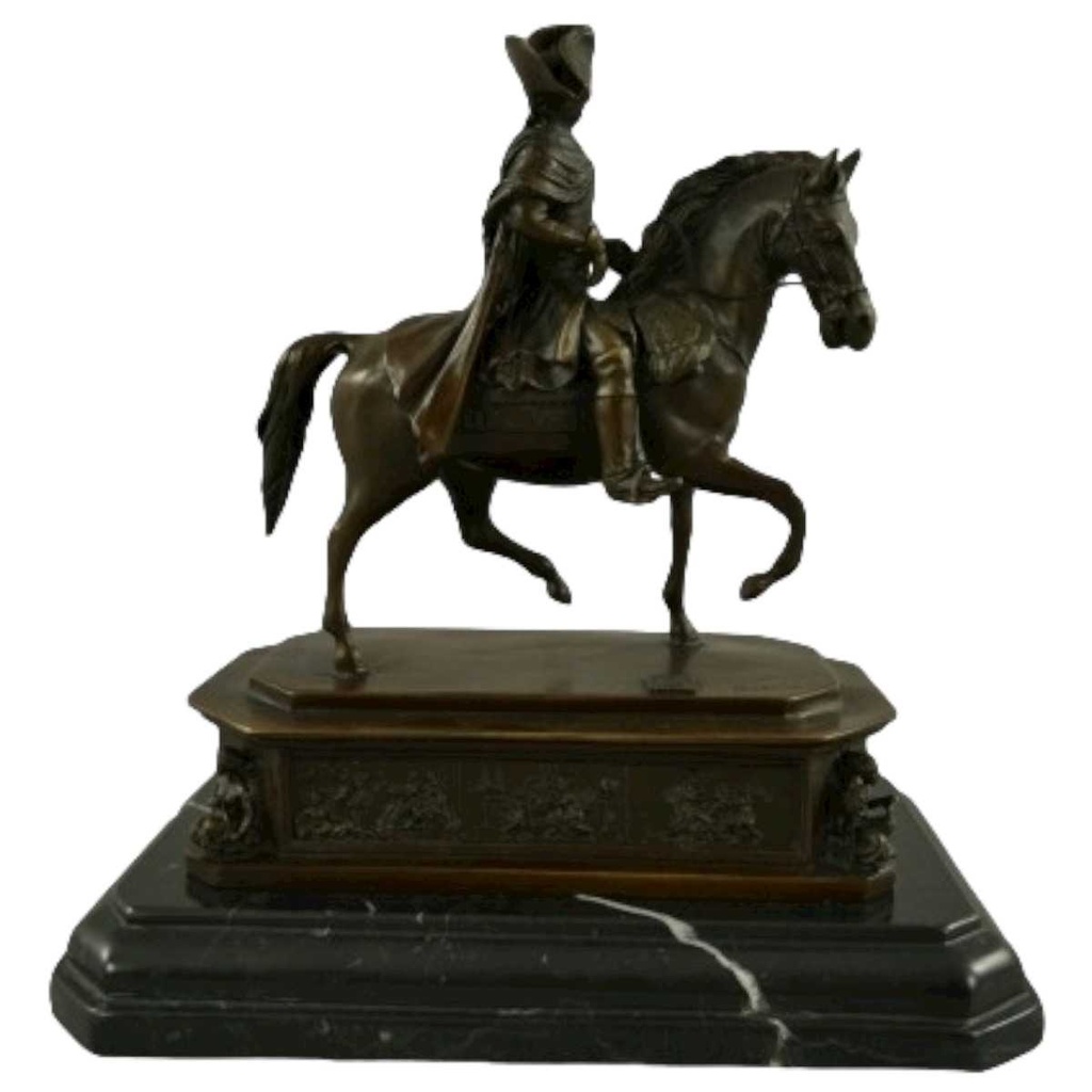 [LA-39386] Bronzeskulptur Bronzefigur Friedrich II