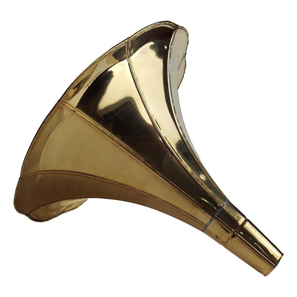 [LA-39600] Trichter für Grammofon Messing poliert