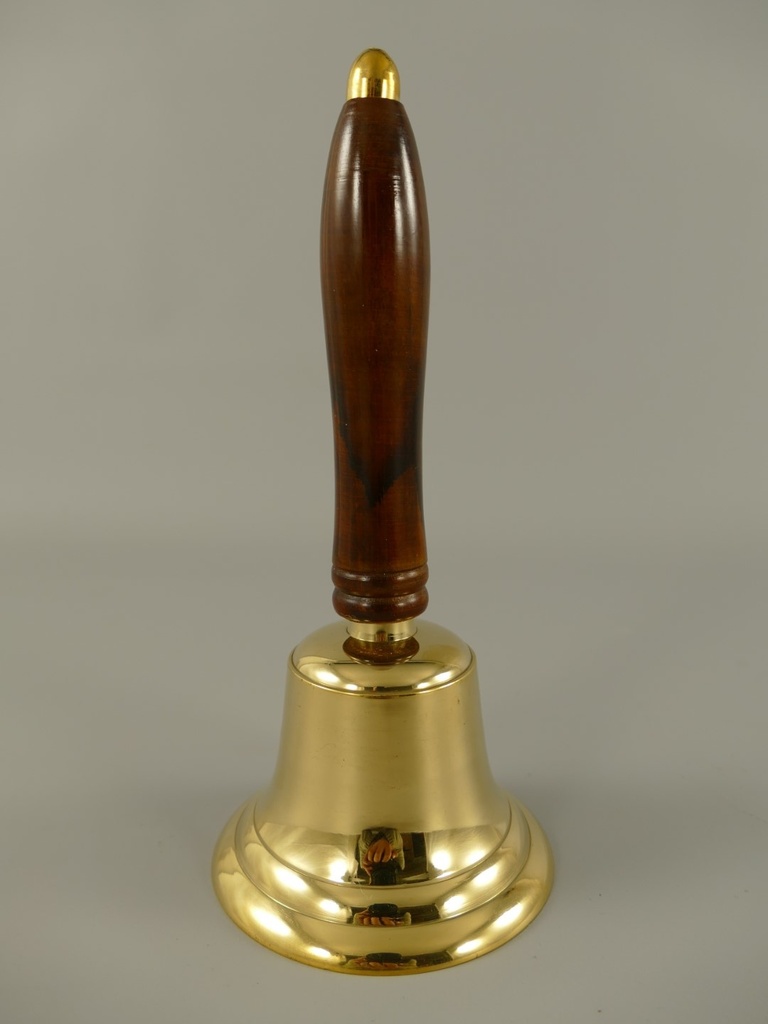 [LA-39637] Schulglocke Tischglocke Glocke Messing poliert
