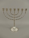 Kerzenleuchter Kerzenständer Kerzenhalter Davidleuchter Metall vernickelt #39724