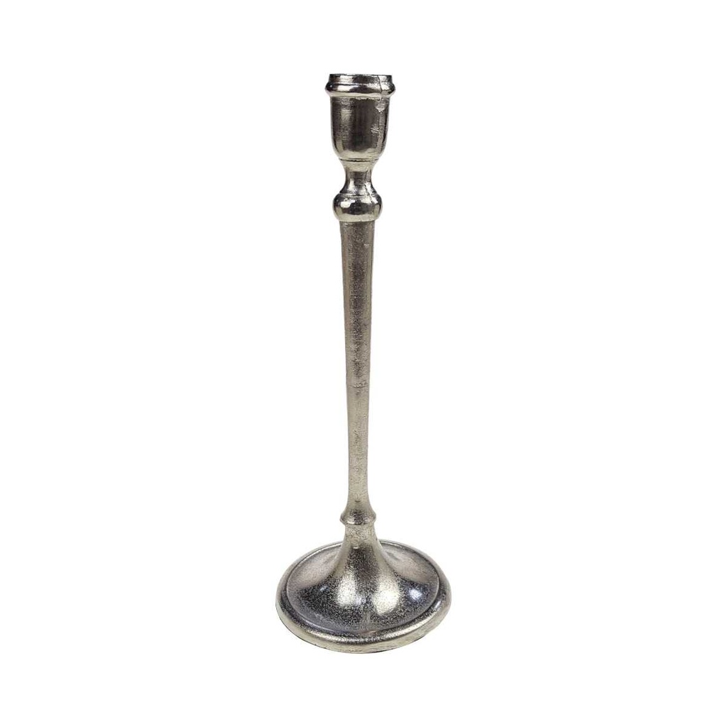[LA-39775] Kerzenleuchter Kerzenständer Kerzenhalter Aluminium vernickelt #39775