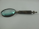 Leselupe Handlupe Vergrößerungsglas Messing brüniert(BRONZE) L 26 cm
