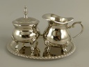 Milch & Zucker Set vernickelt