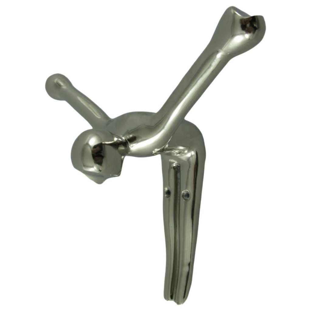 [LA-39987] Garderobenhaken Kleiderhaken Wandhaken Mantelhaken Aluminium vernickelt