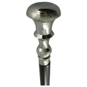 Gehstock Wanderstock Spazierstock Flanierstock Holz glatt vernickelt #40040