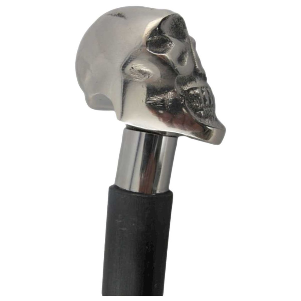 [LA-40046] Gehstock Wanderstock Spazierstock Flanierstock Holz Totenkopf