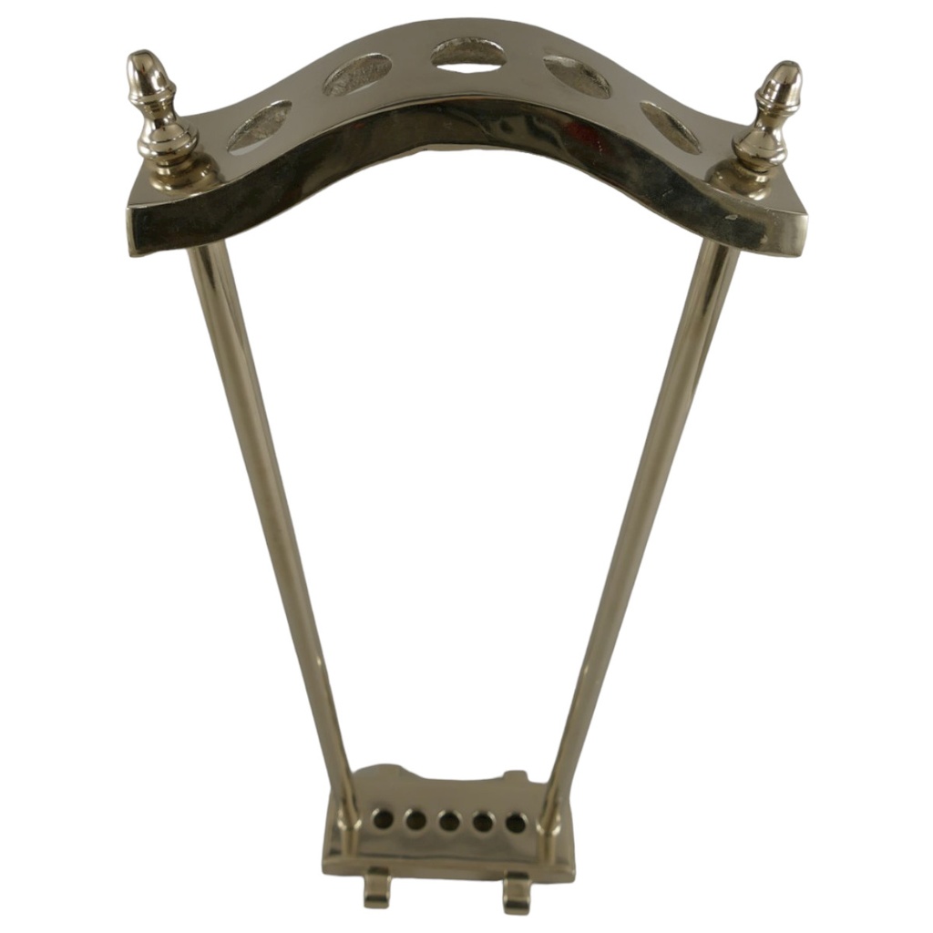 [LA-40054] Ständer(5-Stocke) Aluminium Vernickelt H 75x30 cm