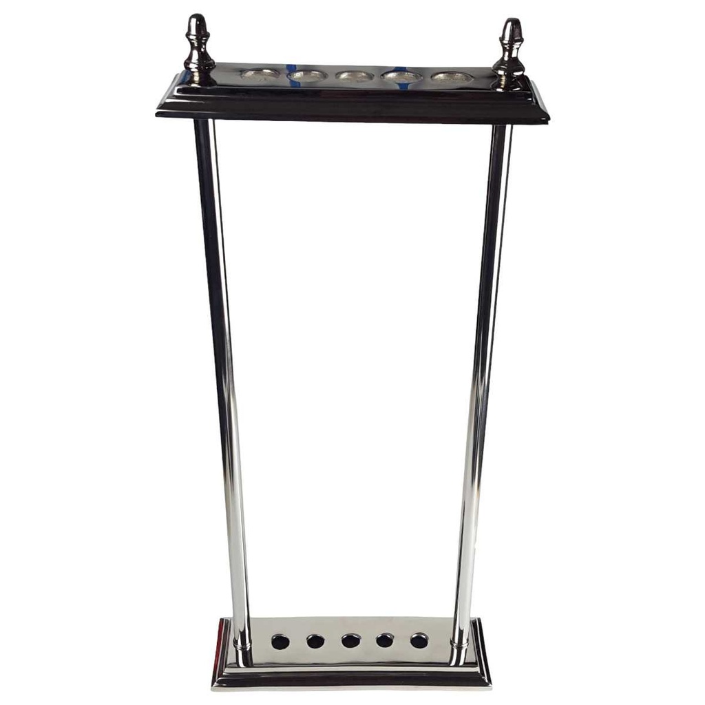 [LA-40055] Gehstockständer Wanderstockständer Spazierstockständer für 5 Gehstöcke Aluminium