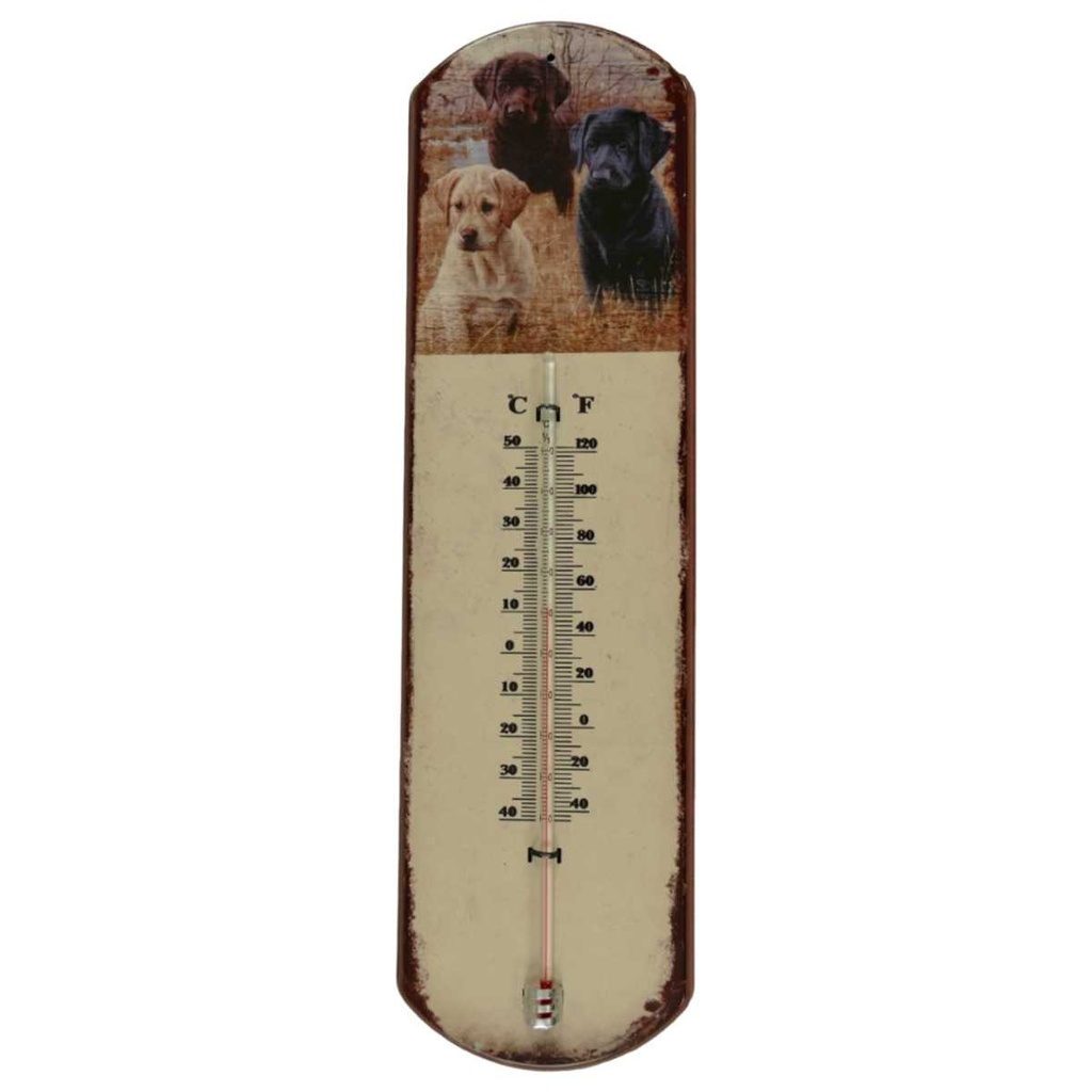 Eisen Thermometer Antik-Stil Hund H 48x13 cm