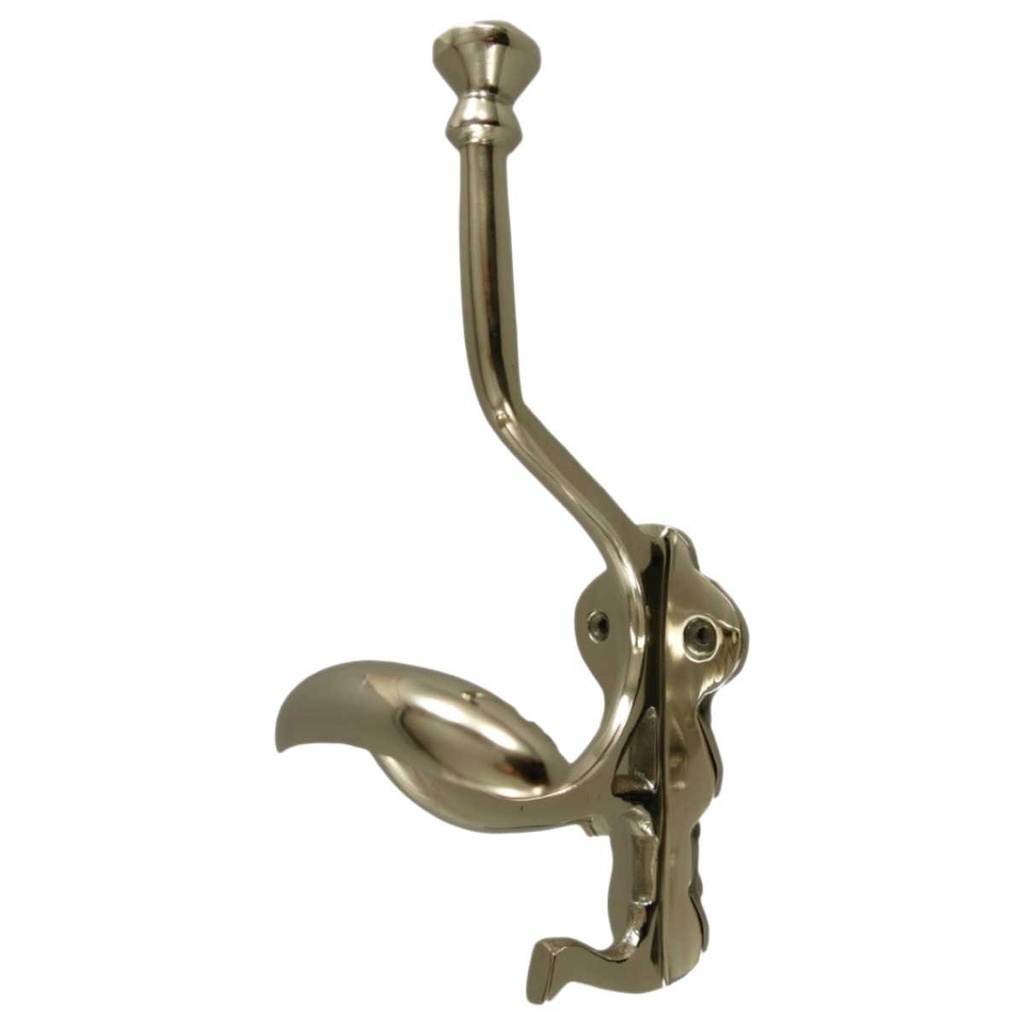 [LA-40556] Garderobenhaken Kleiderhaken Wandhaken Mantelhaken Aluminium vernickelt #40556