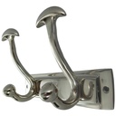 Garderobenhaken Wandhaken Kleiderhaken Mantelhaken Aluminium vernickelt