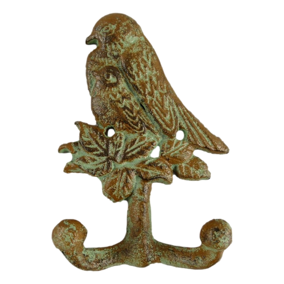 [LA-40650] Garderobenhaken Kleiderhaken Wandhaken Eisen Gußeisen farbig H 16 cm