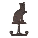 Garderobenhaken Kleiderhaken Wandhaken Mantelhaken Gusseisen Rustikal - Katze