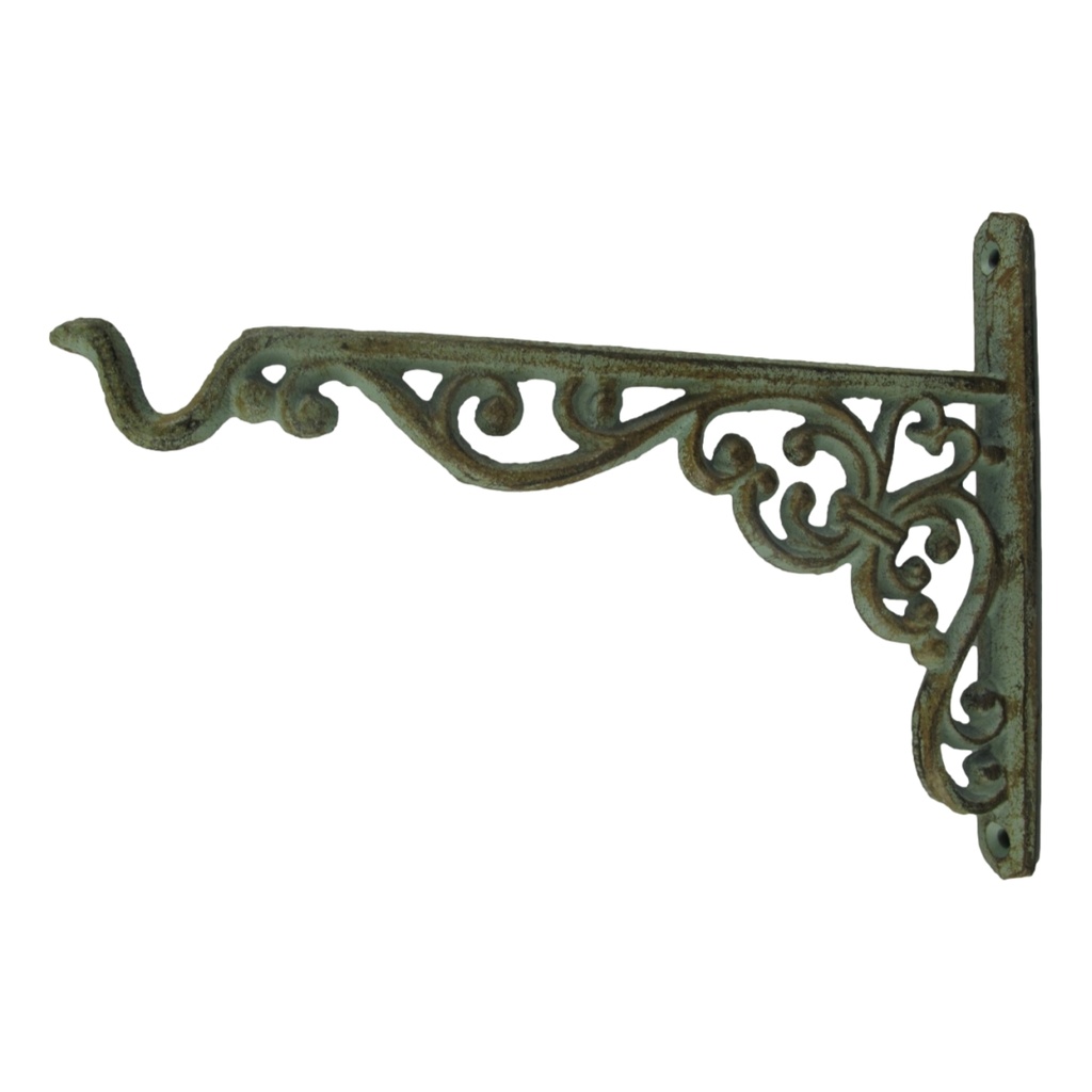 [LA-40664] Garderobenhaken Kleiderhaken Wandhaken Eisen Gußeisen farbig L 24 cm