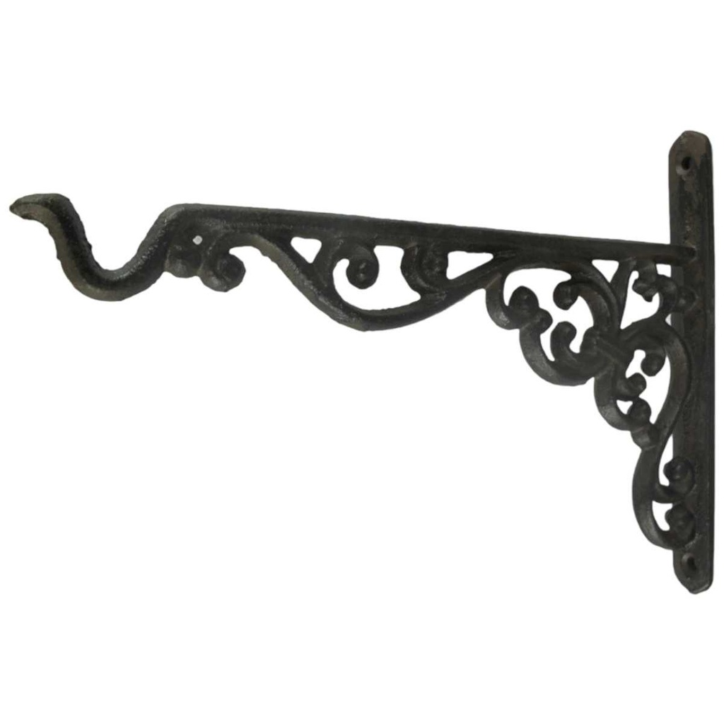 [LA-40665] Garderobenhaken Kleiderhaken Wandhaken Mantelhaken Gusseisen Braun rustikal #40665
