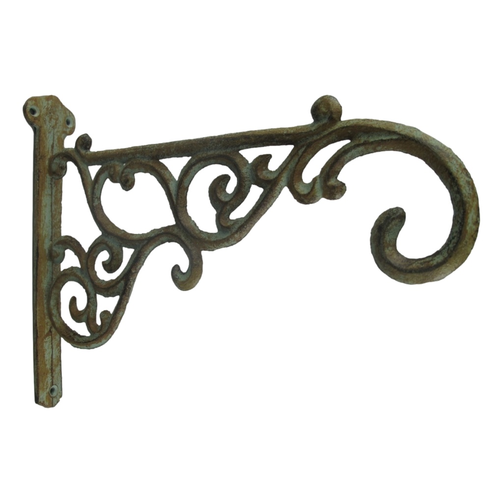 [LA-40666] Garderobenhaken Kleiderhaken Wandhaken Eisen Gußeisen farbig L 17 cm