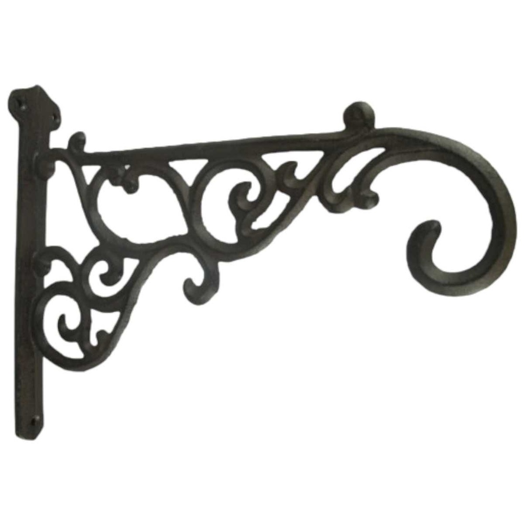 [LA-40667] Garderobenhaken Kleiderhaken Wandhaken Mantelhaken Gusseisen Braun rustikal #40667