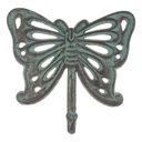 Garderobenhaken Kleiderhaken Wandhaken Mantelhaken Gusseisen - Schmetterling