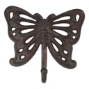 Garderobenhaken Kleiderhaken Wandhaken Mantelhaken Schmetterling Rustikal