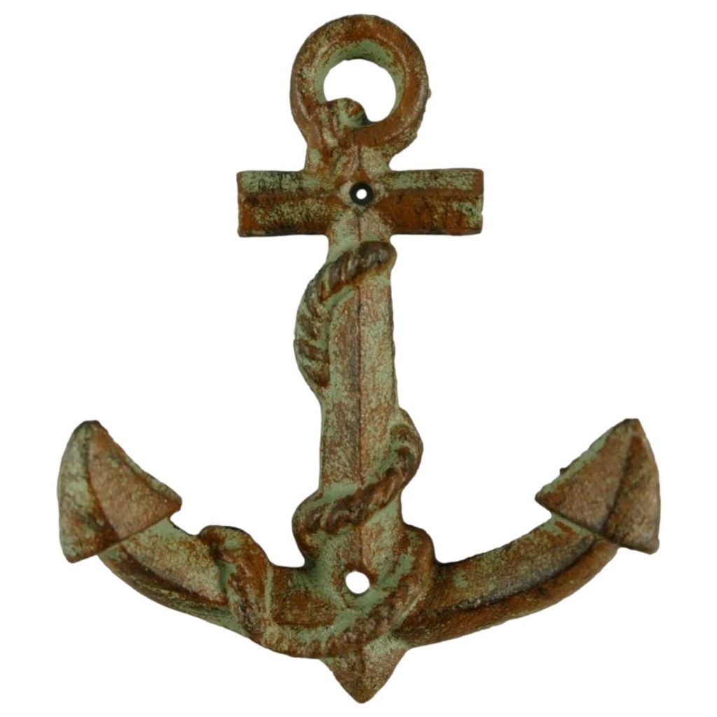 [LA-40687] Garderobenhaken Kleiderhaken Wandhaken Mantelhaken Gusseisen Anker