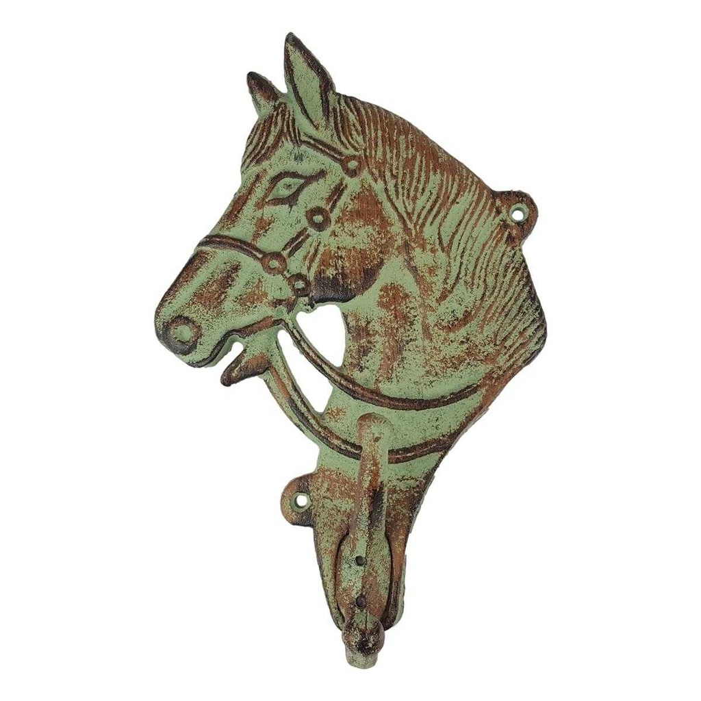 [LA-40689] Garderobenhaken Kleiderhaken Wandhaken Mantelhaken Gusseisen Pferd
