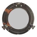 Spiegel Aluminium vernickelt chromiert Bullauge Schiffsfenster