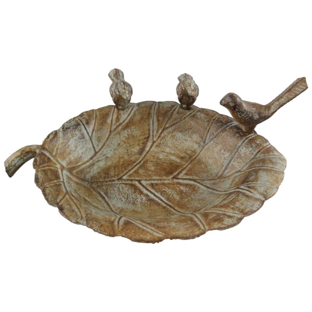 [LA-41263] Vogeltränke Futterstelle Vogelbad Gusseisen farbig